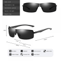 Pikkukuva 5 / 5: Ulkoilu Aurinkolasit Anti-UV Polarisoidut Aurinkolasit Miesten Kalastus ja Ajo - Aseen runko Jääsiniset Linssit Gun Frame Ice Blue Lenses