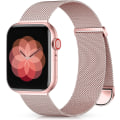 Miniatyrbilde 1 av 5: Metallbånd som er kompatibelt med Apple Watch-bånd 40 mm 38 mm 41 mm Rose Pink Gold 38/40/41mm