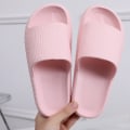 Miniatyrbilde 1 av 7: Lette tøfler Comfort Casual tøfler Strandsandaler med åpen tå plattform Pink 36-37