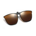 Miniatyrbillede 7 af 11: Polariserede Clip On Flip Up-solbriller over recept og Readi black One-size