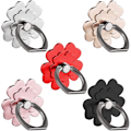 Miniatyrbild 1 av 2: 5st 360 Rotations Metall Universal Finger Ring Grip Stand Hållare red