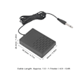 Miniatyrbillede 2 af 7: HK-LADE 6,35 mm Universal Sustain Pedal til Elektroniske Klaverer og Synthesizere - Sort