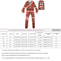 Pikkukuva 2 / 3: Gingerbread Men Jumpsuit -asu Halloween Cosplay -asu naamiolla 140CM