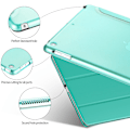 Miniatyrbillede 2 af 5: Etui i læder til iPad Air 2 - Beskyttende cover - Ultra tyndt beskyttende skal - TPU bagpanel - Sort