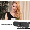 Miniatyrbilde 2 av 5: 1080P webkamera med mikrofon, USB-kamera, skrivebordswebkamera
