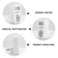 Miniatyrbillede 4 af 8: Elmåler / Energimåler til elmåling via stikkontakt