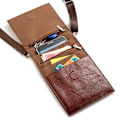 Miniatyrbild 1 av 4: Liten Crossbody-väska för axel smartphone-väska 6,4" brown
