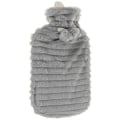 Pikkukuva 4 / 4: Suuri kuumavesipullo 2L kumia ja muhkea cover. gray