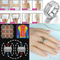 Miniatyrbild 3 av 5: Viktminskning Crystal Rhinestone Ring black 12