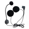 Typ-C armbåge motorcykel halvhjälm intercom headset mikrofon Svart