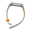 Miniatyrbilde 10 av 10: Erstatningsarmbånd Full Beskyttelse Justerbar Myk Silikon Smart Armbåndsrem for Mi Band 7 - Grå/Oransje