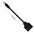 Miniatyrbild 2 av 5: Network adapter RJ45 1 to 2, RJ45 A double adapter for male and female, 22 cm