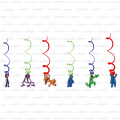 Miniatyrbillede 6 af 7: Rainbow Friends festartikler Four-piece set