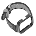 Miniatyrbillede 3 af 10: 2 i 1 Udskiftningsrem til Redmi Watch 3 - Hurtigudløsning Blød Silikone Svedtæt Smartwatch Armbånd i Sort Grå