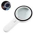 Miniatyrbild 1 av 5: Extra large handheld powerful magnifying glass with 13 LEDs and UV lamp,