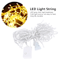 Miniatyrbillede 10 af 10: 3x1m 120LED Vandtæt Isbar LED Lysstreng - Indendørs Julevindue Gardinlampe, Varmt Hvidt, EU Stik 220V