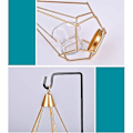 Miniatyrbillede 3 af 5: Fyrfadsstager i metal i geometrisk design