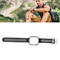Miniatyrbillede 10 af 10: 2 i 1 Udskiftningsrem til Redmi Watch 3 - Hurtigudløsning Blød Silikone Svedtæt Smartwatch Armbånd i Sort Grå