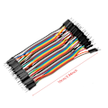 Miniatyrbilde 2 av 6: 3 stk. 10 cm Fargerik Jumper Wire Kit: 40pin M-F, M-M, F-F for Koblingsbrettapplikasjoner