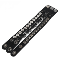 Miniatyrbild 4 av 5: Punk Rock Multi Layers Pyramid Stud Chain Läderarmband