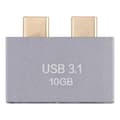 Pikkukuva 4 / 4: (Uusi) USB-naaras + USB-C / Type-C-naaras 2 x USB-C / Type-C-uros -adapteri Not Specified