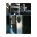 Miniatyrbilde 6 av 8: 24 STK 30*30*2,5 cm Lydisolering Acoustic Wedge Studio Absorpsjon Grey 24pcs