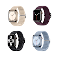 Miniatyrbillede 1 af 5: Flettet Stretchy Solo Loop kompatibel til Apple Watch Band 4pcs 5 38/40/41mm
