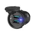 Miniatyrbilde 2 av 5: Flere USB-porter Socket Bil Dobbel hurtiglader