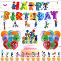 Miniatyrbillede 1 af 7: Rainbow Friends festartikler Set of 5