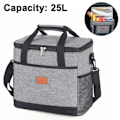 Miniatyrbild 1 av 5: Lunchväska 15l/25l Isolerad Lunchbox Soft Cooler Kylväska Gray 25L