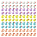 Miniatyrbilde 1 av 5: stk Mini Resin Duck Miniature Duck Figurer Micro Fairy Gard Multicolor 100