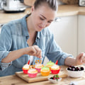 Miniatyrbillede 7 af 7: Standard lyserøde cupcake-muffinindlæg 500-tæller, lugtfri, fødevaregodkendt og fedttætte papirbagebægre (lyserøde) Pink 500pcs