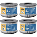 Miniatyrbillede 1 af 3: 4 filterpatroner til Mspa boblebadsfilter, poolfilter