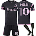 Pikkukuva 1 / 2: 24 Miami vieraspaita Messi No. 10 -paita setti, sopii aikuisille ja lapsille + sukat L