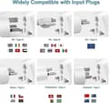 Miniatyrbilde 3 av 5: Sveits Type J Pluggadapter 3-pakning Universal Reisebruk White