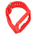 Pikkukuva 6 / 10: Säädettävä 20 mm vedenkestävä pehmeä silikoninen ranneke kotelolla, kevyt OPPO Free Red + Red Shell