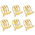 Miniatyrbilde 10 av 10: 8 stk. Gull Spiral Serviettringer - Elegante Metall Serviettringer for Bryllup, Bursdag, Middag og Familiefest med Rustbeskyttelse