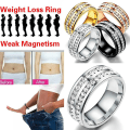 Miniatyrbild 2 av 5: Viktminskning Crystal Rhinestone Ring gold 12