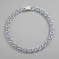 Miniatyrbild 4 av 4: Damhalsband, 18" kubanskt halsband, Bling Blue Diamonds Xq-ps41