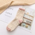 Miniatyrbild 4 av 5: Damstrumpa Varm Supermjuk plyschstrumpa Vinter Fuzzy Mysig strumpa