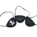 Miniatyrbild 1 av 5: 3st Pirate Eye Patches Skalplåster Silk Captain Eye Masks