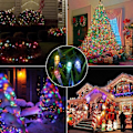 Miniatyrbild 4 av 4: Jul LED Lights String Lights Solenergi Fairy Lights colorful
