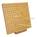 Miniatyrbilde 7 av 10: Hekleblokkeringsbrett med 6 pinner og 3 mm hulldiameter - Treheklingblokkeringssett for nybegynnermødre