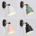 Pikkukuva 3 / 6: Skandinaaviseen tyyliin sisävalaistukseen tarkoitettu seinävalaisin Army green - without light source