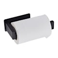 Miniatyrbillede 2 af 5: Toiletrulleholder uden boring, selvklæbende toiletrulleholder (farve: sort)