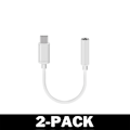 Pikkukuva 1 / 6: Digitaalinen USB-C 3,5 mm - AUX Toimii KAIKKIIN uusiin puhelimiin 2-Pack