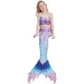 Miniatyrbilde 3 av 5: Jenter Mermaid Tail Badedrakt Kostyme Prinsesse Bikini Badedrakt Sett E408 5-6 Years