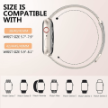 Miniatyrbilde 5 av 5: Metallbånd som er kompatibelt med Apple Watch-bånd 40 mm 38 mm 41 mm Starlight 42/44/45/49mm