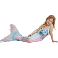 Pikkukuva 2 / 5: Tyttöjen Mermaid Tail -uimapukuasu Prinsessa Bikini set E407 7-8 Years