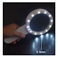 Miniatyrbild 2 av 5: Extra large handheld powerful magnifying glass with 13 LEDs and UV lamp,